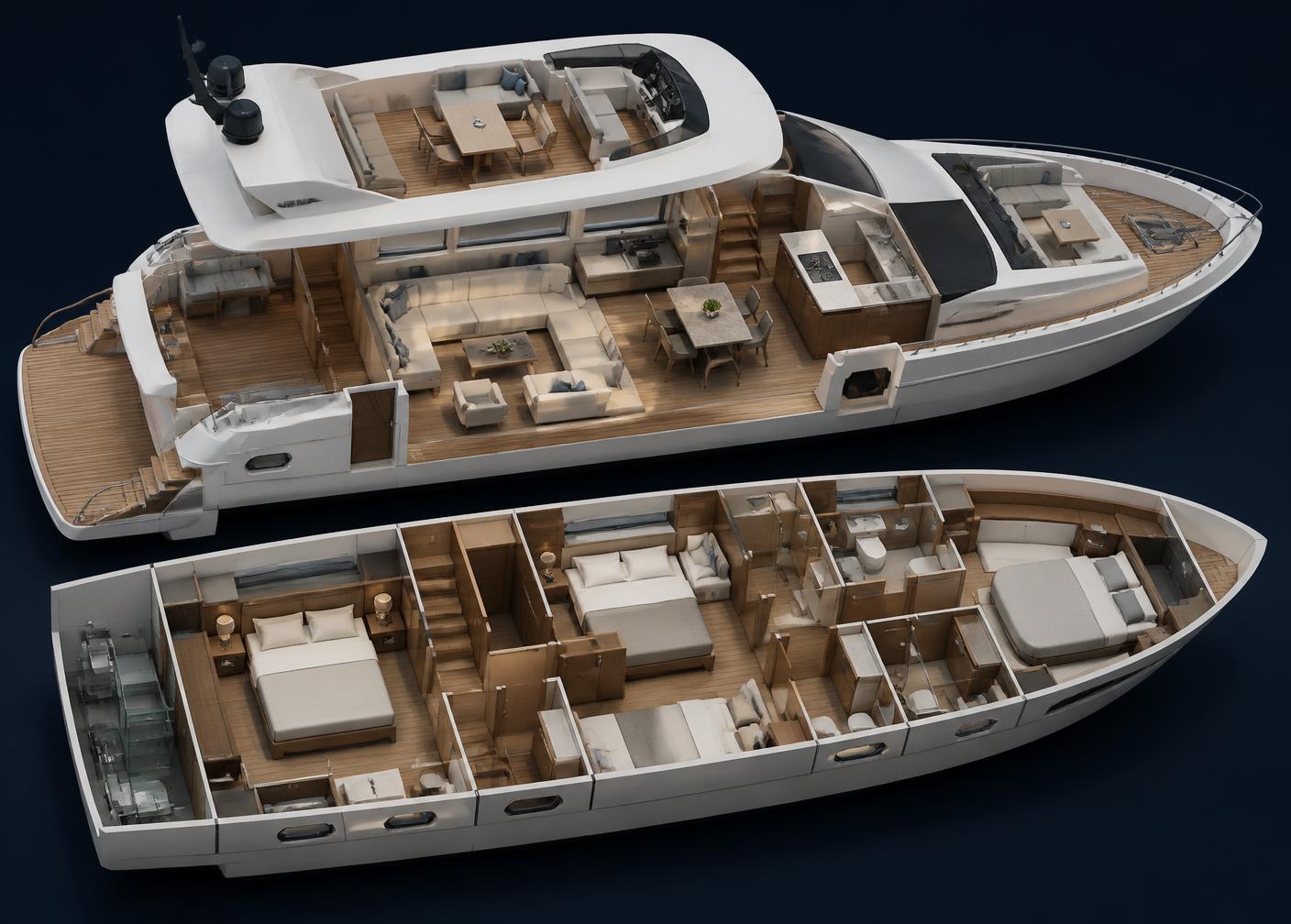 Plan technique — M/Y Amarante